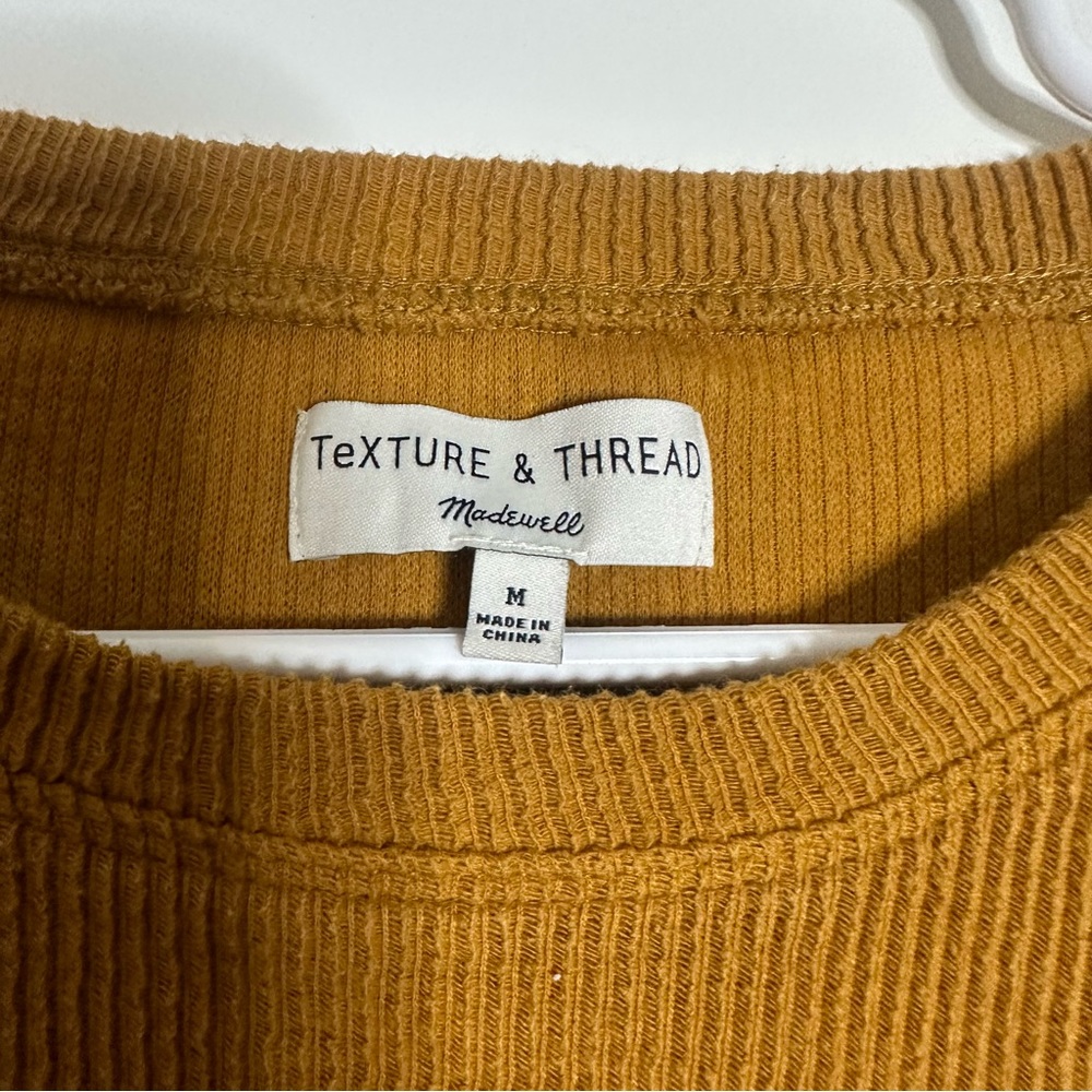 Madewell Texture And Thread Knot Front Long Sleev… - image 6